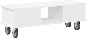 vidaXL Βάση TV Λευκό 100 x 35 x 35 εκ Επεξεργασμένο ξύλο