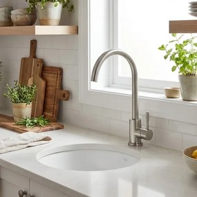 Sanitec Ultra Granite 810 (60x50) - Γρανιτένιος νεροχύτης - Bianco Stone