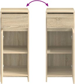 vidaXL Ντουλάπι Μπάνιου Sonoma Δρυς 35 x 36,5 x 85 εκ.