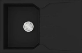 Sanitec Ultra Granite 807 (79x50) - Γρανιτένιος νεροχύτης - Nero