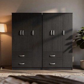 Ντουλάπα εξάφυλλη Lego  wenge 180x42x180εκ