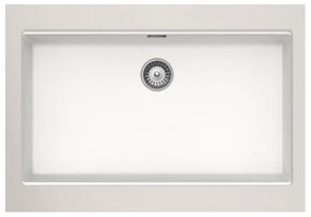 Schock Cristalite Manhattan Superwhite Υποκαθήμενος Νεροχύτης 75x45,6cm