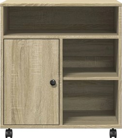 vidaXL Βάση Εκτυπωτή με Ρόδες Sonoma Δρυς 60x50x67 εκ.