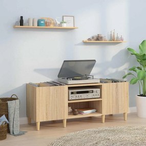 vidaXL Ντουλάπι δίσκων Sonoma Δρυς 121 x 38 x 48 εκ. από επεξεργασμένο ξύλο