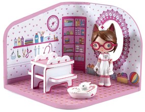 Djeco Tinyly Το ιατρείο ζώων της Milou (Περιλαμβάνει τις φιγούρες)