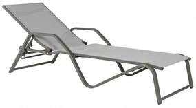 Ξαπλώστρα Valencia 01-00-1704 70x198x33/50cm Grey
