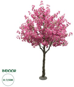 20670 GloboStar® Artificial Garden BOUGAUVILLEA 20670 Τεχνητό Διακοσμητικό Δέντρο με Ανθη Μπουκανβίλιας Φουξ Υ250cm