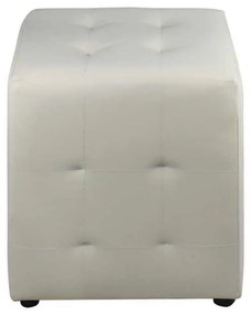 Σκαμπώ Cony PU Εκρού 37x37x42cm