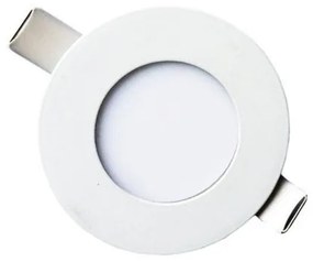 Σποτ φωτιστικό χωνευτό LED SLIM λευκό σατινέ Φ85 Ferrara 145-68601 Λευκό