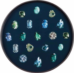 Orval Mineral gems μεταλλικός διακοσμητικός δίσκος 40εκ 005
