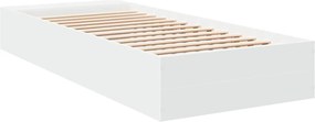 vidaXL Πλαίσιο Κρεβατιού Λευκό 100 x 200 εκ. Επεξεργ. Ξύλο