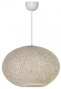 Φωτιστικό Οροφής Gibson 123799 E27 40x21x70cm Beige Megapap Rope