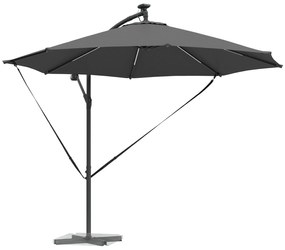 vidaXL Ομπρέλα Cantilever Banana Ανθρακί 294 x 294 x 248 cm