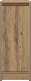 vidaXL Παπουτσοθήκη Χρώμα Αρτισιανή Δρυς 29,5x34x76 εκ. Επεξ. Ξύλο
