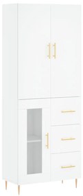 vidaXL Ντουλάπι Λευκό 69,5x34x180 εκ. από Επεξεργασμένο Ξύλο
