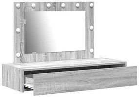 vidaXL Τραπέζι περιποίησης Γκρι 100 x 40 x 70 εκ. Επεξεργασμένο ξύλο