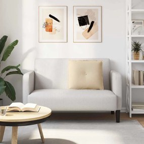 vidaXL Μαξιλάρι Πλάτης Κρεμ 60 x 50 cm Ύφασμα Μικροΐνας