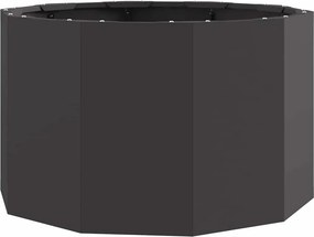 vidaXL Γλάστρα Μαύρο 60 x 60 x 35 cm Ατσάλι