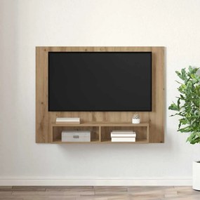 vidaXL Τηλεοπτική Κάβα Τοίχου artisan δρυς 120 x 23.5 x 90 εκ.
