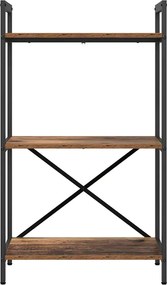 vidaXL Ράφι Βιβλίων 3 επιπέδων 56 x 34 x 96 εκ Επεξεργασμένο Ξύλο
