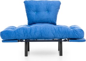 Πολυθρόνα Μπλε NITTA SINGLE 70x95x85