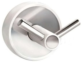 Άγκιστρο Μπάνιου Διπλό Optimo 6202 99 6x6x5,2cm White-Chrome Karag Stainless Steel