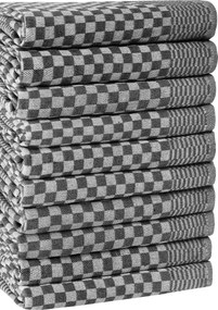 Kitchen Towel Set (10 Pieces) Lola - Anthracite Anthracite