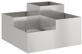 vidaXL Γλάστρα Κήπου Σκ rusty 80 x 80 x 48 εκ.
