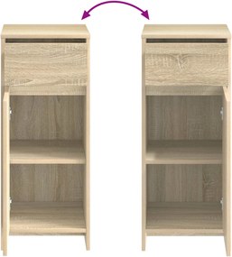 vidaXL Ντουλάπι Μπάνιου Sonoma Δρυς 35 x 36,5 x 85 εκ.