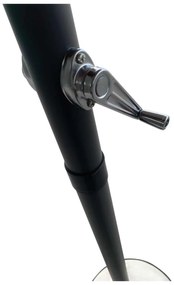 Ομπρέλα Αλουμινίου Φ 3m Ανθρακί/Υφ.Μπεζ