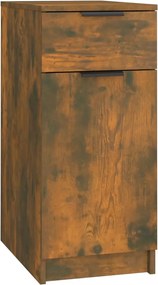vidaXL Ντουλάπι Γραφείου Καπνιστή Δρυς 33,5x50x75 εκ. Επεξεργ. Ξύλο