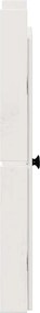 vidaXL Πόρτα κουζίνας MEPPEL 2 pcs Λευκό 50 x 9 x 82 εκ