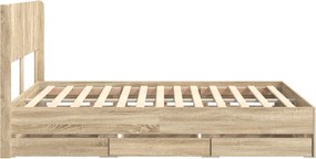 vidaXL Καλάθι με αποθήκη και κεφαλάρι Sonoma Δρυς 150 x 200 cm
