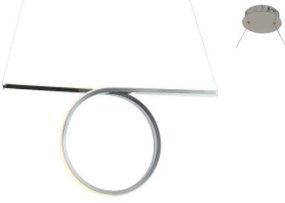 Φωτιστικό Οροφής - Ράγα Led HM98LEDP88CH 43W 3000K 2580lm 88Χ17ΧΗ120 Chrome Aca Decor Αλουμίνιο