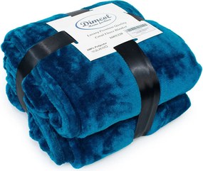 Κουβέρτα Fleece Μονή (160x220) Dimcol Solid 03 Petrol