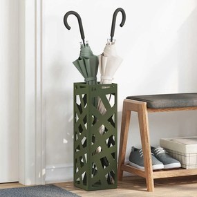 vidaXL Σχέδιο & βάση αποθήκευσης Ελιά 15.5 x 15.5 x 49 εκ Ατσάλι
