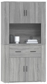vidaXL Ντουλάπι Γκρι Sonoma από Επεξεργασμένο Ξύλο