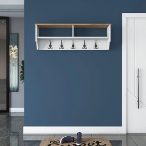 Έπιπλο Εισόδου Λευκό / Καρυδιά P2 120x22,2x37,2