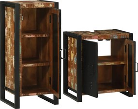 vidaXL Σετ Επίπλων Μπάνιου 2 τμχ. Πολύχρωμο 55 x 35 x 60 εκ.