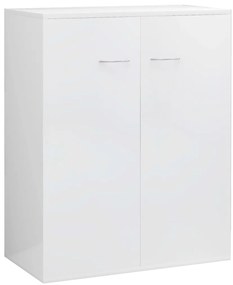 vidaXL Ντουλάπι Γυαλιστερό Λευκό 60 x 30 x 75 εκ. από Επεξ. Ξύλο