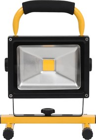vidaXL Επαναφορτιζόμενος Προβολέας LED με Λαβή Ψυχρό Λευκό 30 W