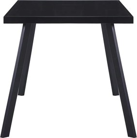 vidaXL Τραπεζαρία Μαύρη 180 x 90 x 75 εκ. από Ψημένο Γυαλί