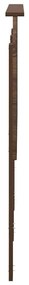 vidaXL Κεφαλάρι με κεφαλάρι Καφέ δρυς 135 cm Επεξεργασμένο ξύλο