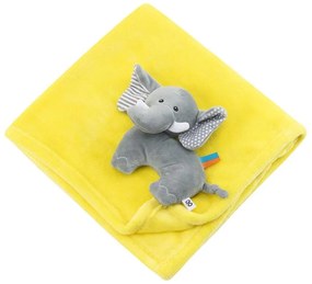 Κουβέρτα Fleece Αγκαλιάς (68.5x100) Zoocchini Elephant