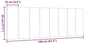 Μαξιλάρι για Κεφαλάρι Μαύρο 120 εκ. Υφασμάτινο - Μαύρο