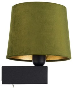 Φωτιστικό Τοίχου - Απλίκα Chillin 8198 1xE27 max 40W Green Nowodvorski Metal, Fabric