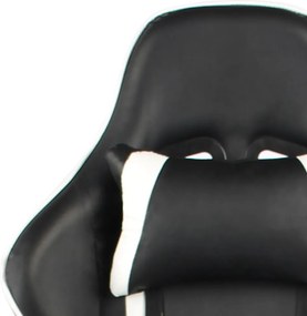 vidaXL Καρέκλα Gaming Περιστρεφόμενη Λευκή από PVC