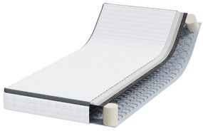 vidaXL Στρώματα Λευκό, Γκρι 90 x 200 cm Πλεκτό ύφασμα