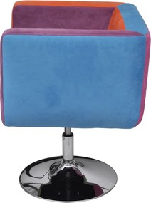 vidaXL Πολυθρόνα Cube με Σχέδιο Patchwork Υφασμάτινη