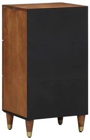 vidaXL Πλαϊνή Ντουλάπα Καφέ 40 x 33.5 x 75 εκ Μασίφ ξύλο μάνγκο